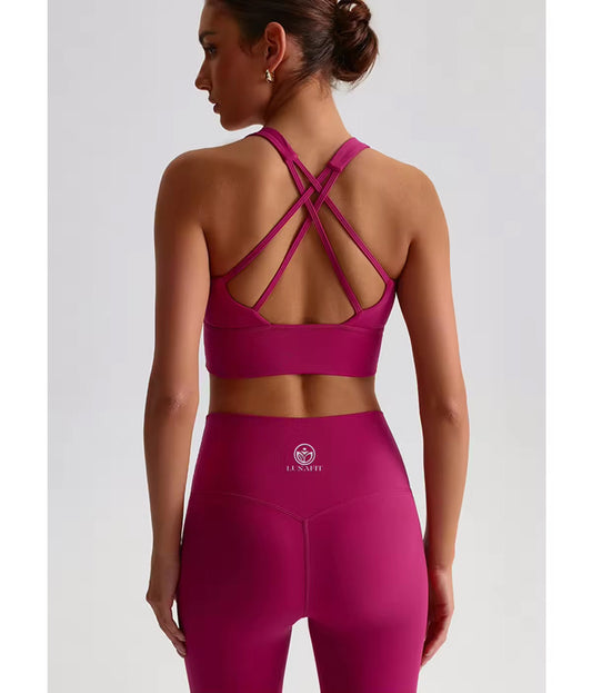 LUNAFIT- Strappy Back Sports Bra & Leggings